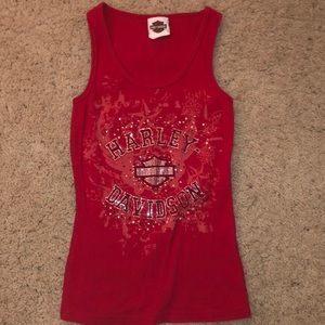 HARLEY-DAVIDSON 2000’s Style Bedazzled Tank Top
